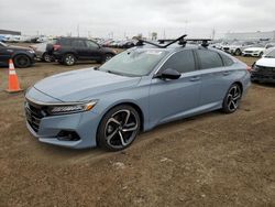 Salvage cars for sale at Brighton, CO auction: 2021 Honda Accord Sport