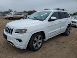 Salvage cars for sale from Copart Hillsborough, NJ: 2014 Jeep Grand Cherokee Overland