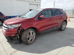 Salvage cars for sale at Farr West, UT auction: 2016 Ford Edge Titanium