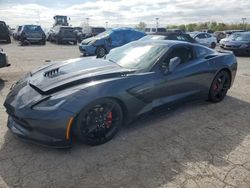 Salvage cars for sale from Copart Indianapolis, IN: 2019 Chevrolet Corvette Stingray 1LT