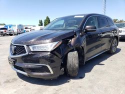 Salvage cars for sale at Hayward, CA auction: 2017 Acura MDX Technology