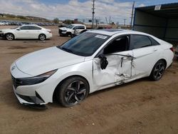 Salvage cars for sale at Colorado Springs, CO auction: 2023 Hyundai Elantra Limited