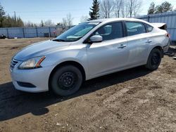Salvage cars for sale from Copart Bowmanville, ON: 2015 Nissan Sentra S