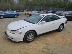 Salvage cars for sale from Copart Waldorf, MD: 2002 Honda Accord SE