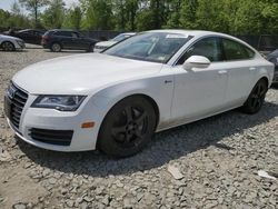 Salvage cars for sale at Waldorf, MD auction: 2012 Audi A7 Prestige
