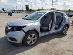 Salvage cars for sale at Miami, FL auction: 2019 Honda HR-V LX