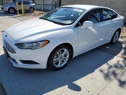 Salvage cars for sale from Copart Rancho Cucamonga, CA: 2018 Ford Fusion SE