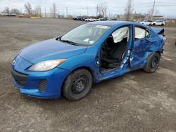 Salvage cars for sale at Montreal Est, QC auction: 2013 Mazda 3 I