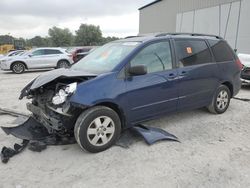 Salvage cars for sale at Apopka, FL auction: 2006 Toyota Sienna CE