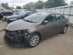 Salvage cars for sale from Copart Moraine, OH: 2017 Toyota Corolla L