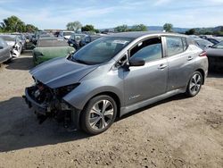 Salvage cars for sale at San Martin, CA auction: 2018 Nissan Leaf S