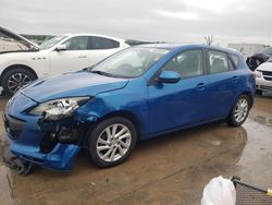 Salvage cars for sale at Grand Prairie, TX auction: 2012 Mazda 3 I