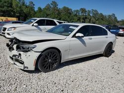 Salvage cars for sale at Houston, TX auction: 2015 BMW 750 LI
