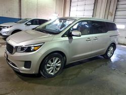 Salvage cars for sale from Copart Woodhaven, MI: 2016 KIA Sedona LX