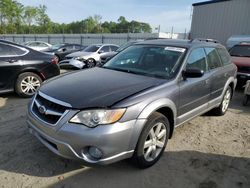 Salvage cars for sale at Spartanburg, SC auction: 2009 Subaru Outback 2.5I