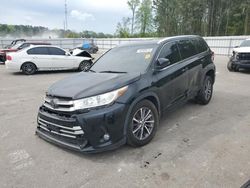 Salvage cars for sale at Dunn, NC auction: 2018 Toyota Highlander SE