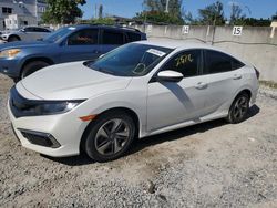 Honda salvage cars for sale: 2020 Honda Civic LX