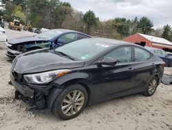 Salvage cars for sale at Mendon, MA auction: 2014 Hyundai Elantra SE