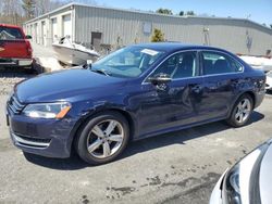 Salvage cars for sale from Copart Exeter, RI: 2013 Volkswagen Passat SE