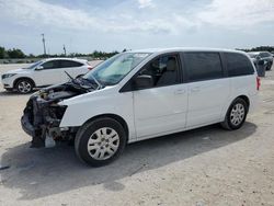 Salvage cars for sale at Arcadia, FL auction: 2017 Dodge Grand Caravan SE