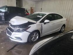 Salvage cars for sale at Cicero, IN auction: 2017 Chevrolet Cruze LT