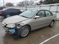 Honda Civic ex salvage cars for sale: 2005 Honda Civic EX