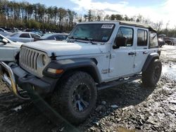 Salvage cars for sale at Waldorf, MD auction: 2020 Jeep Wrangler Unlimited Sport
