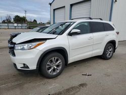 Salvage cars for sale at Nampa, ID auction: 2015 Toyota Highlander LE