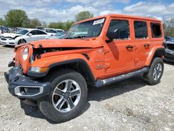 Salvage cars for sale at Des Moines, IA auction: 2018 Jeep Wrangler Unlimited Sahara