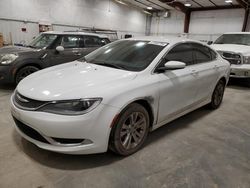 Salvage cars for sale at Milwaukee, WI auction: 2016 Chrysler 200 Limited