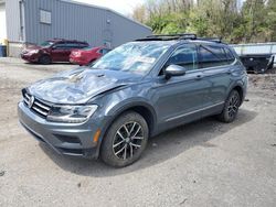 Salvage cars for sale at West Mifflin, PA auction: 2021 Volkswagen Tiguan SE