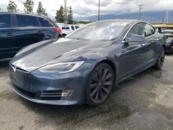 Salvage cars for sale at Rancho Cucamonga, CA auction: 2016 Tesla Model S