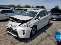 Vehiculos salvage en venta de Copart Sacramento, CA: 2015 Toyota Prius