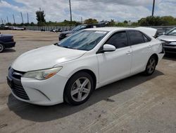 Salvage cars for sale from Copart Miami, FL: 2015 Toyota Camry LE