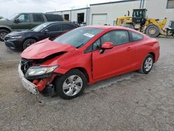 Salvage cars for sale at Kansas City, KS auction: 2013 Honda Civic LX