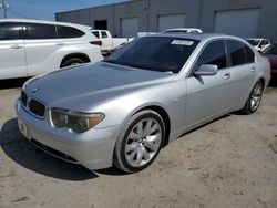 Vehiculos salvage en venta de Copart Jacksonville, FL: 2002 BMW 745 I