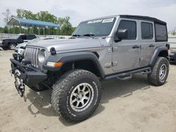 Salvage cars for sale at Spartanburg, SC auction: 2021 Jeep Wrangler Unlimited Sport