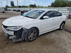 Salvage cars for sale at Miami, FL auction: 2015 Chrysler 200 Limited