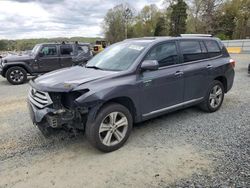 Vehiculos salvage en venta de Copart Concord, NC: 2013 Toyota Highlander Limited