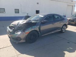 Salvage cars for sale at Farr West, UT auction: 2018 Honda Civic LX
