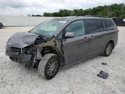 Salvage cars for sale from Copart New Braunfels, TX: 2012 Toyota Sienna XLE