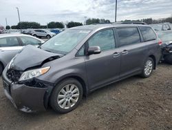 Salvage cars for sale at East Granby, CT auction: 2013 Toyota Sienna XLE