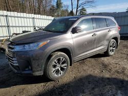Salvage cars for sale from Copart Center Rutland, VT: 2017 Toyota Highlander LE