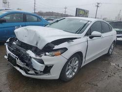 Salvage cars for sale at Chicago Heights, IL auction: 2020 Ford Fusion SE