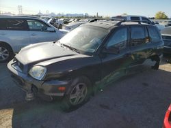 Salvage cars for sale at Tucson, AZ auction: 2002 Hyundai Santa FE GLS