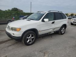 Salvage cars for sale from Copart Orlando, FL: 2003 BMW X5 3.0I