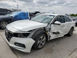 Salvage cars for sale at Grand Prairie, TX auction: 2018 Honda Accord EX