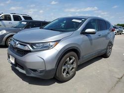 Salvage cars for sale from Copart Grand Prairie, TX: 2018 Honda CR-V EX