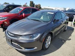 Salvage cars for sale at Martinez, CA auction: 2015 Chrysler 200 Limited