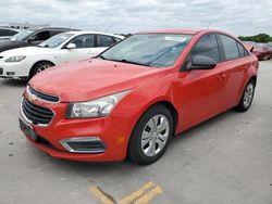 Salvage cars for sale from Copart Grand Prairie, TX: 2015 Chevrolet Cruze LS